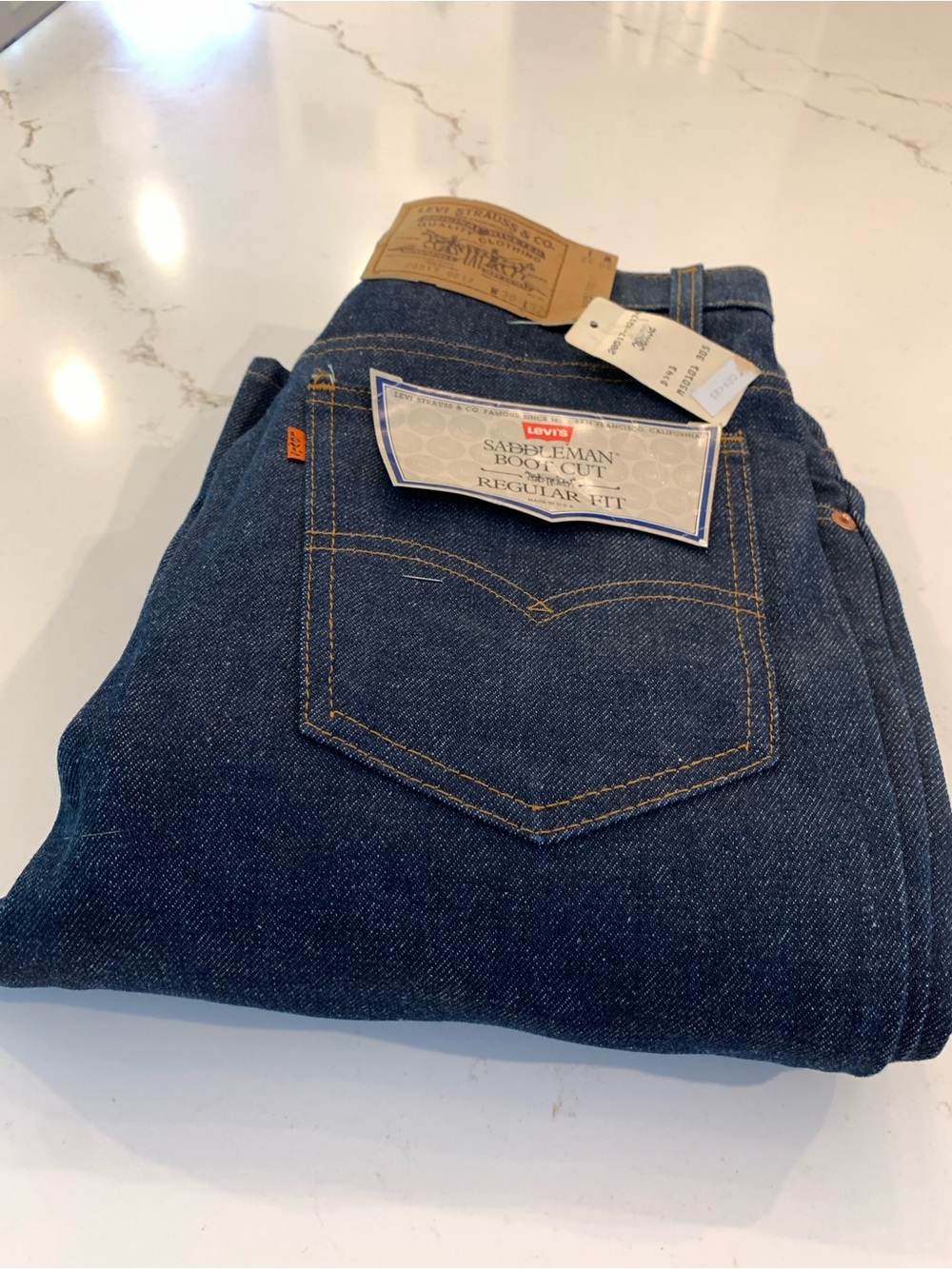 Vintage 1983 Levi's Jeans 517 Saddleman Boot Cut Men’s Size 30x32 NEW (Rare) - Picture 11 of 11